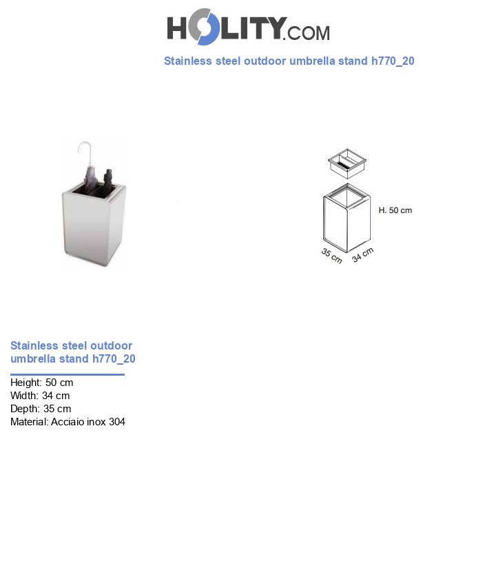 Stainless steel outdoor umbrella stand h770_20