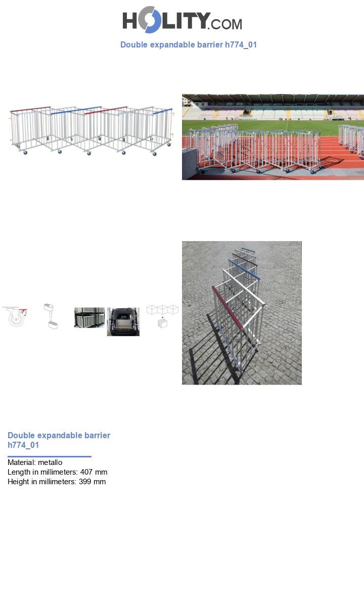 Double expandable barrier h774_01