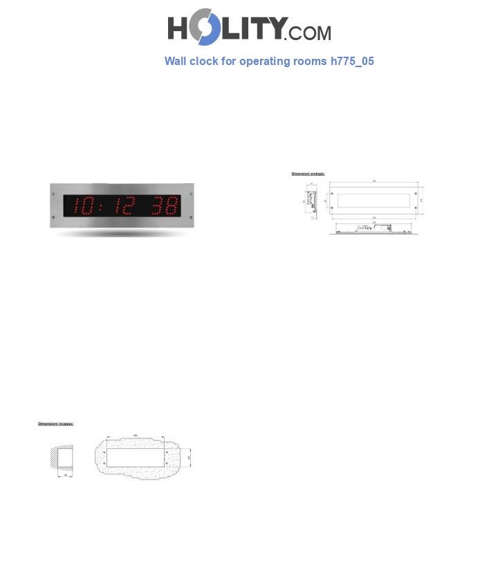 Wall clock for operating rooms h775_05