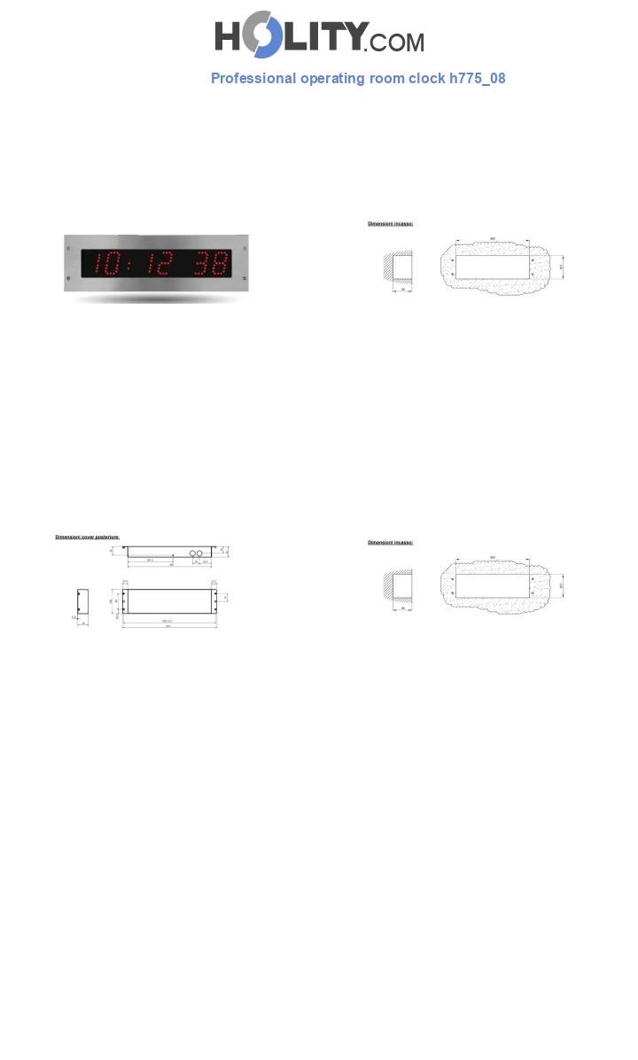 Professional operating room clock h775_08