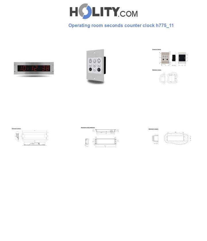 Operating room seconds counter clock h775_11