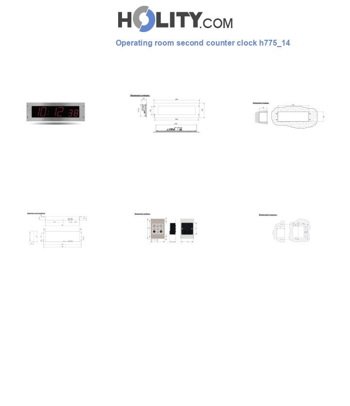 Operating room second counter clock h775_14