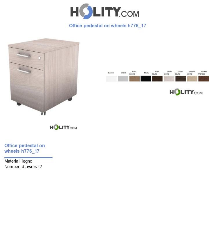 Office pedestal on wheels h776_17