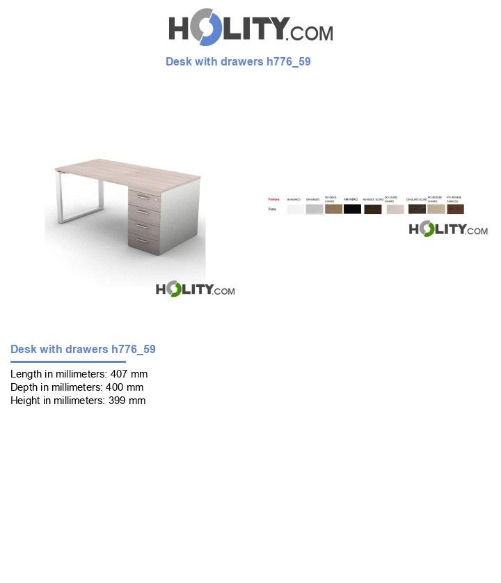 Desk with drawers h776_59