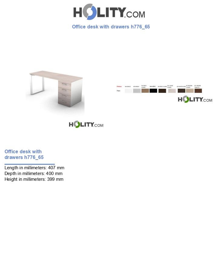 Office desk with drawers h776_65