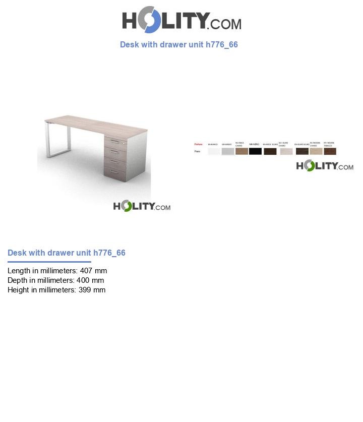 Desk with drawer unit h776_66