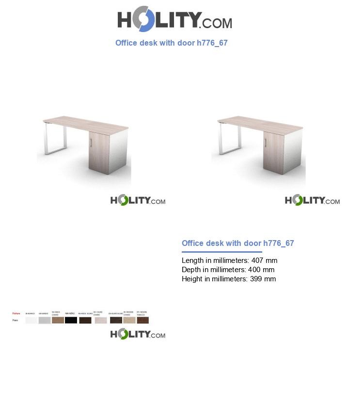 Office desk with door h776_67