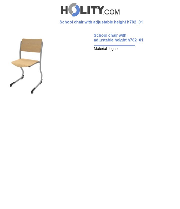 School chair with adjustable height h782_01