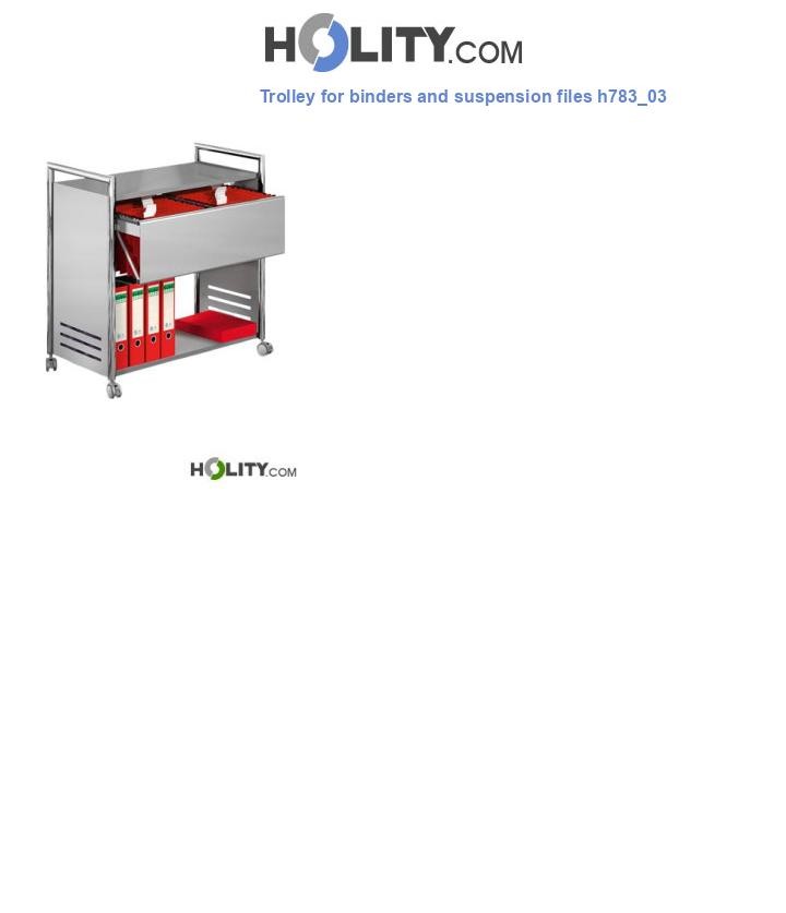 Trolley for binders and suspension files h783_03