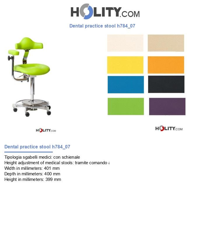 Dental practice stool h784_07
