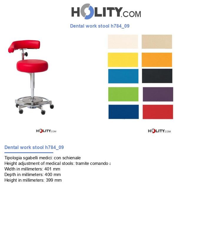Dental work stool h784_09