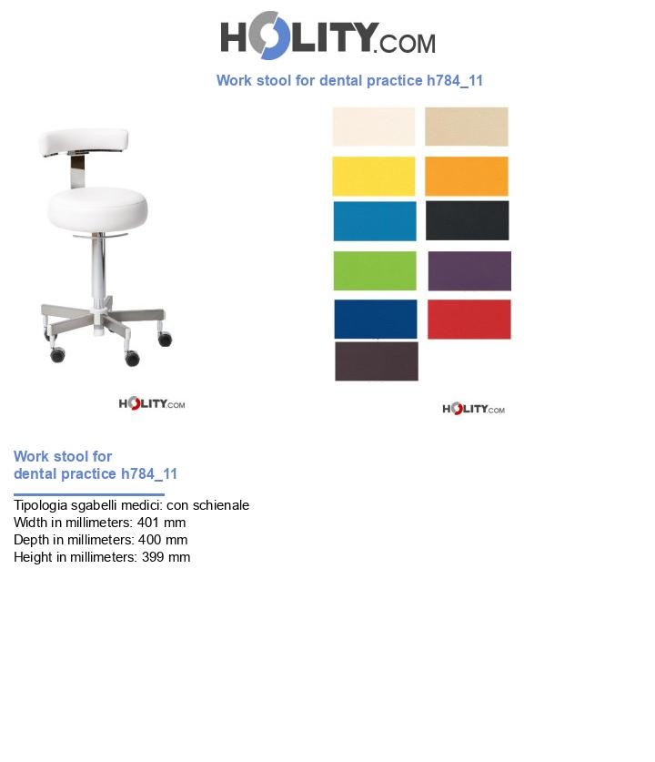 Work stool for dental practice h784_11