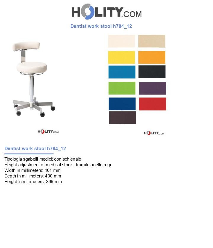 Dentist work stool h784_12