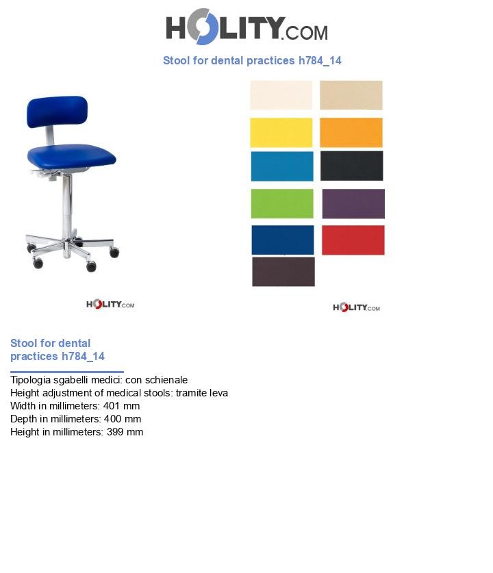 Stool for dental practices h784_14