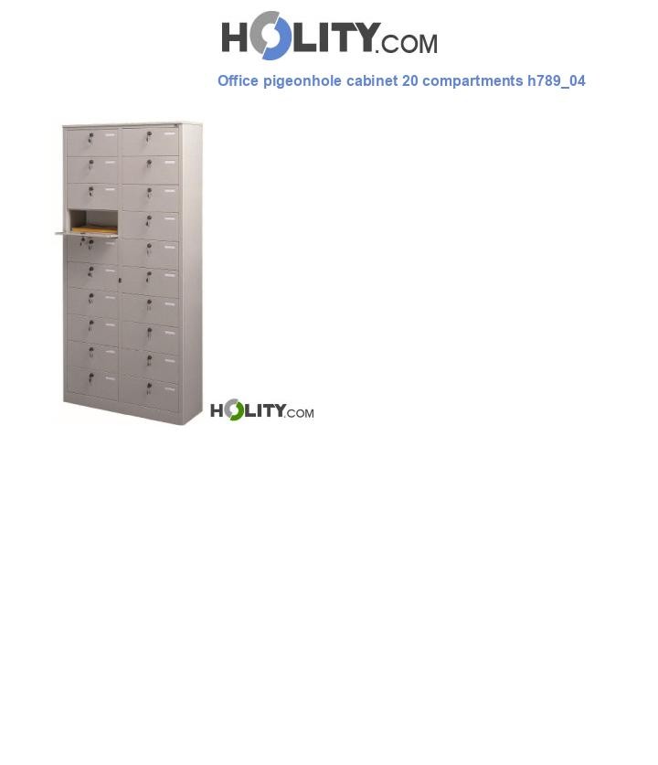Office pigeonhole cabinet 20 compartments h789_04