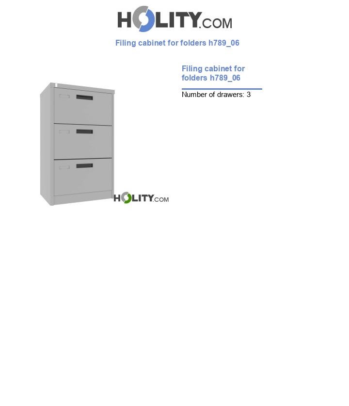 Filing cabinet for folders h789_06