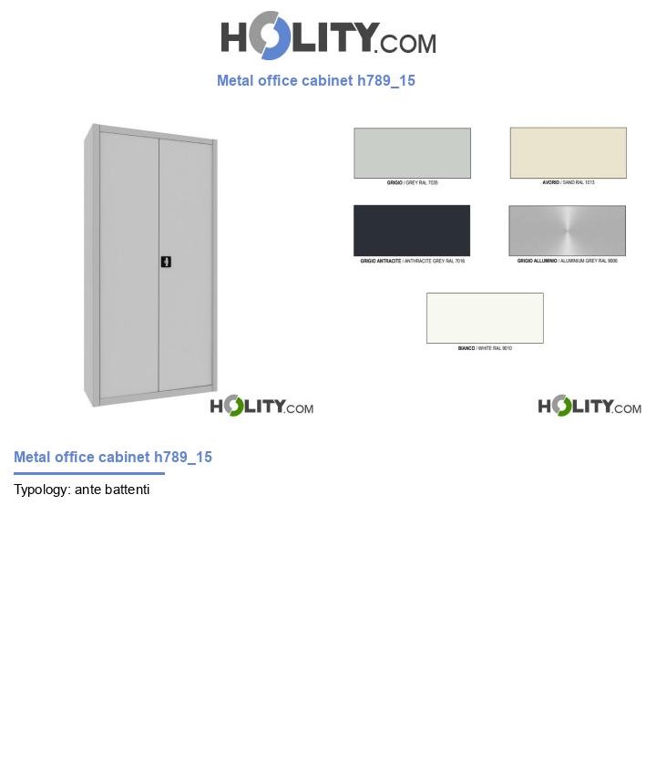 Metal office cabinet h789_15