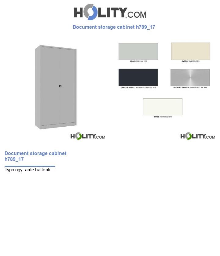 Document storage cabinet h789_17