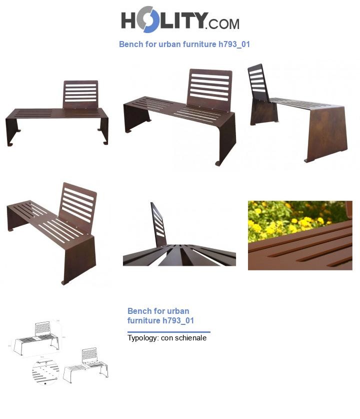 Bench for urban furniture h793_01