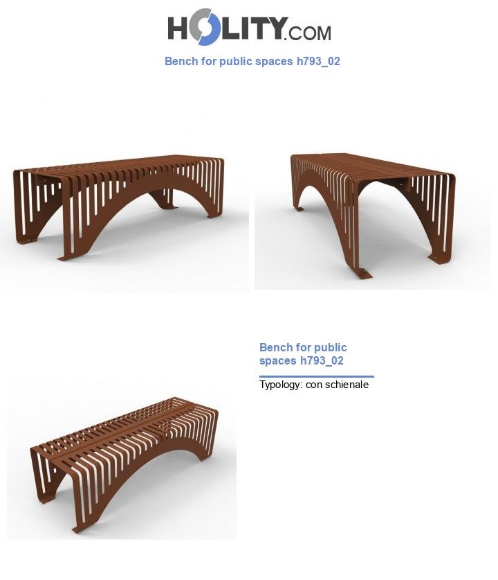 Bench for public spaces h793_02
