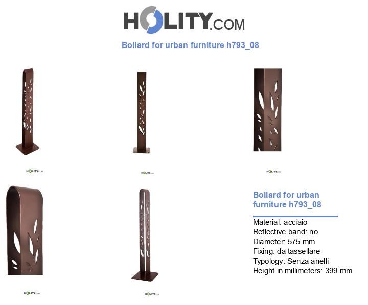 Bollard for urban furniture h793_08