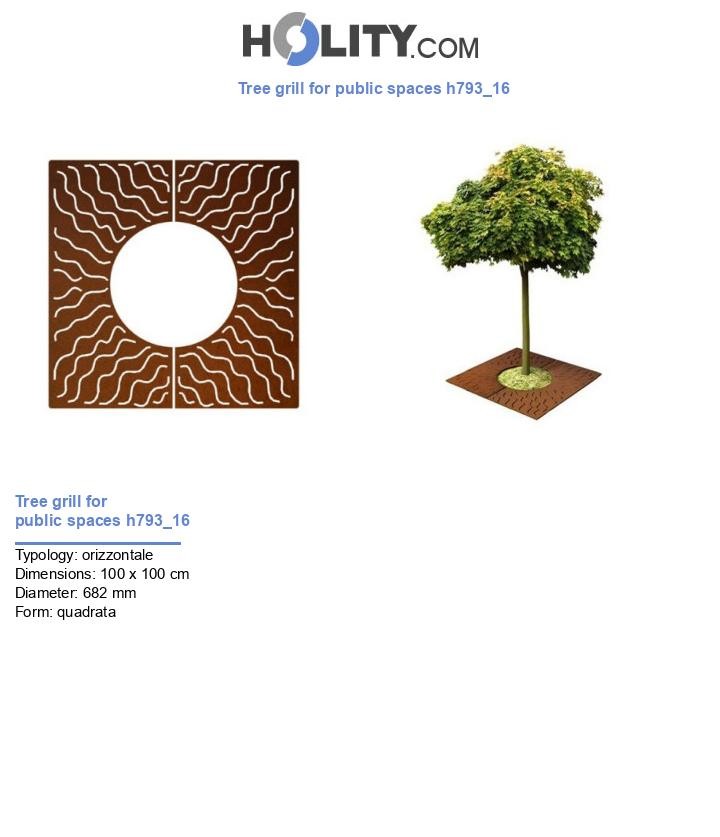 Tree grill for public spaces h793_16