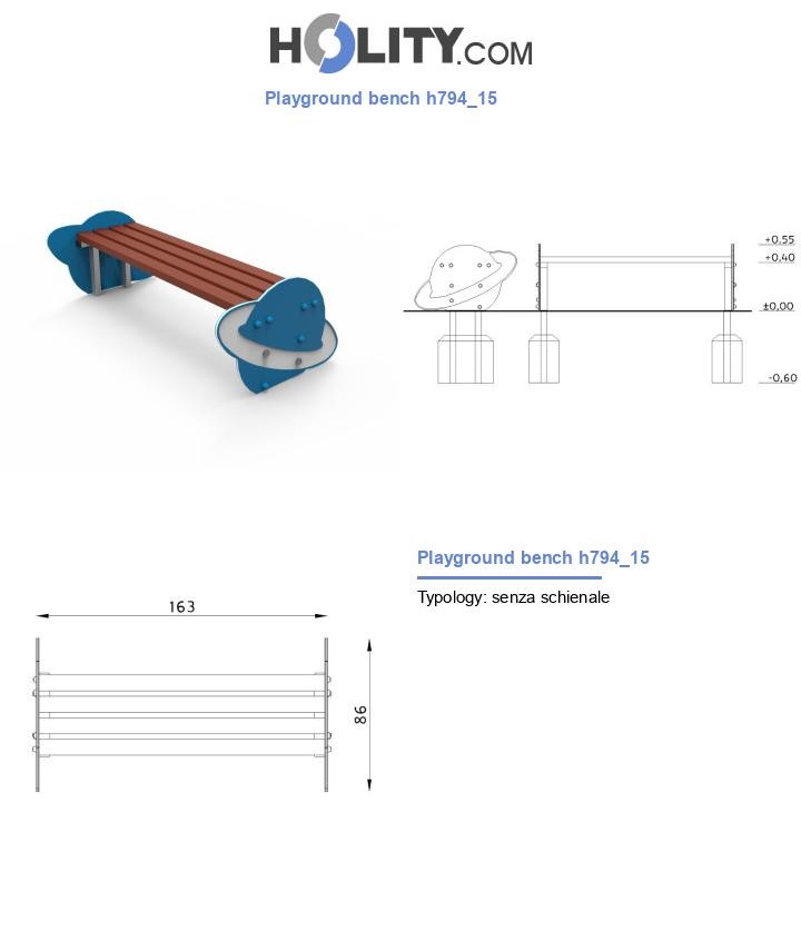 Playground bench h794_15