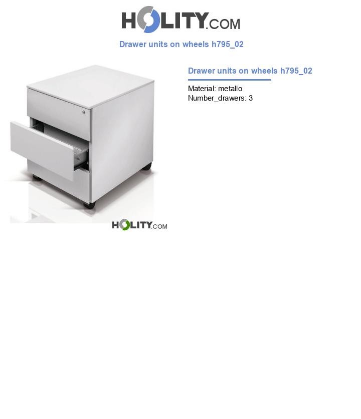 Drawer units on wheels h795_02