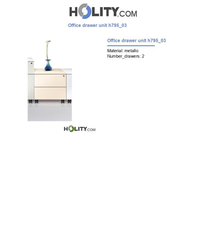 Office drawer unit h795_03