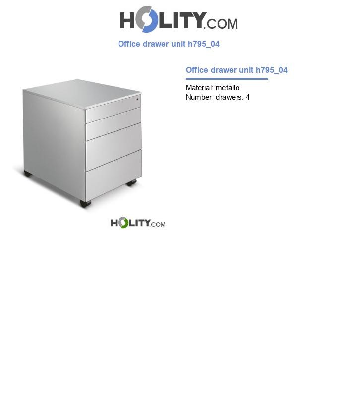 Office drawer unit h795_04