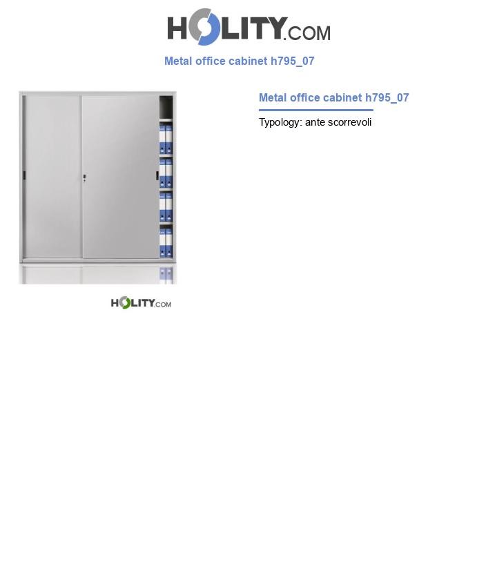 Metal office cabinet h795_07