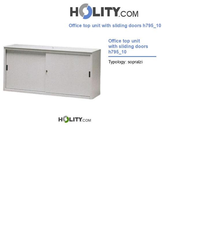 Office top unit with sliding doors h795_10