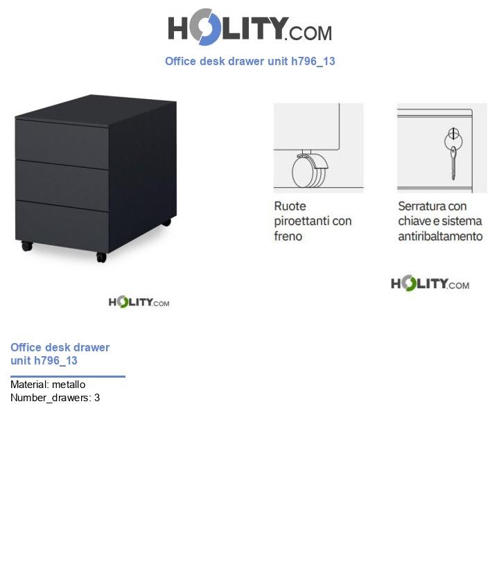 Office desk drawer unit h796_13