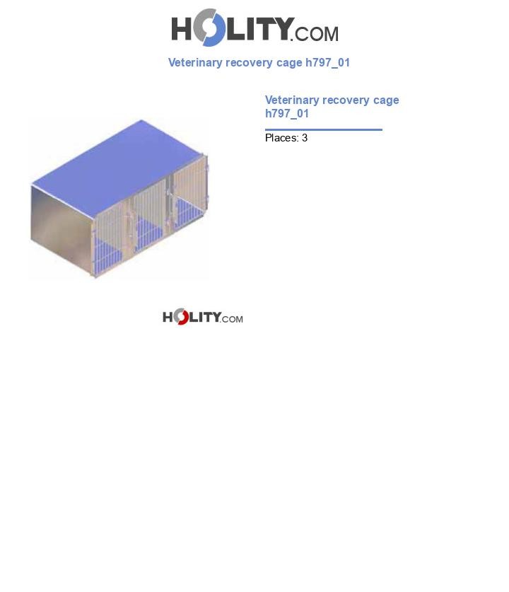 Veterinary recovery cage h797_01