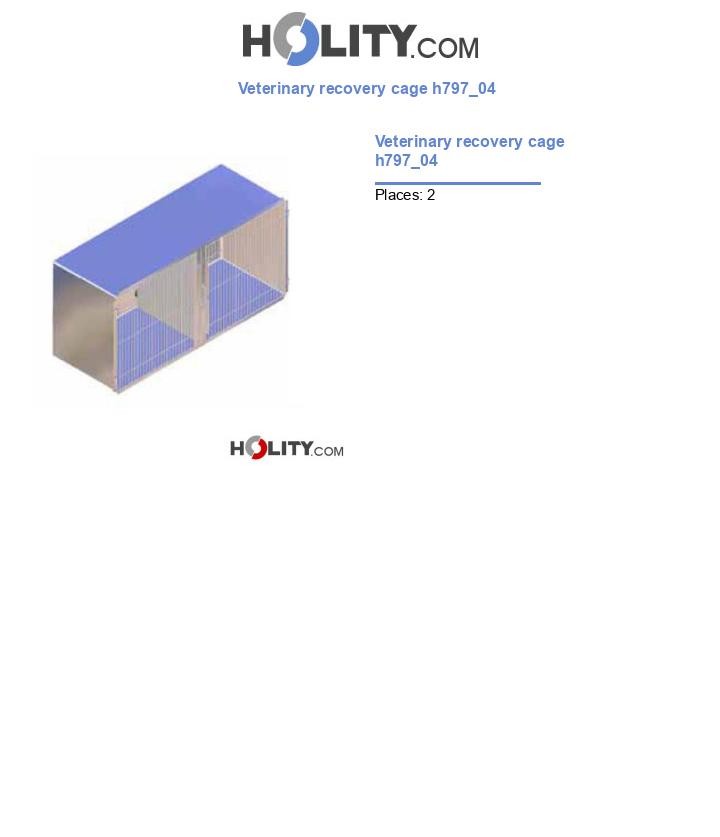 Veterinary recovery cage h797_04