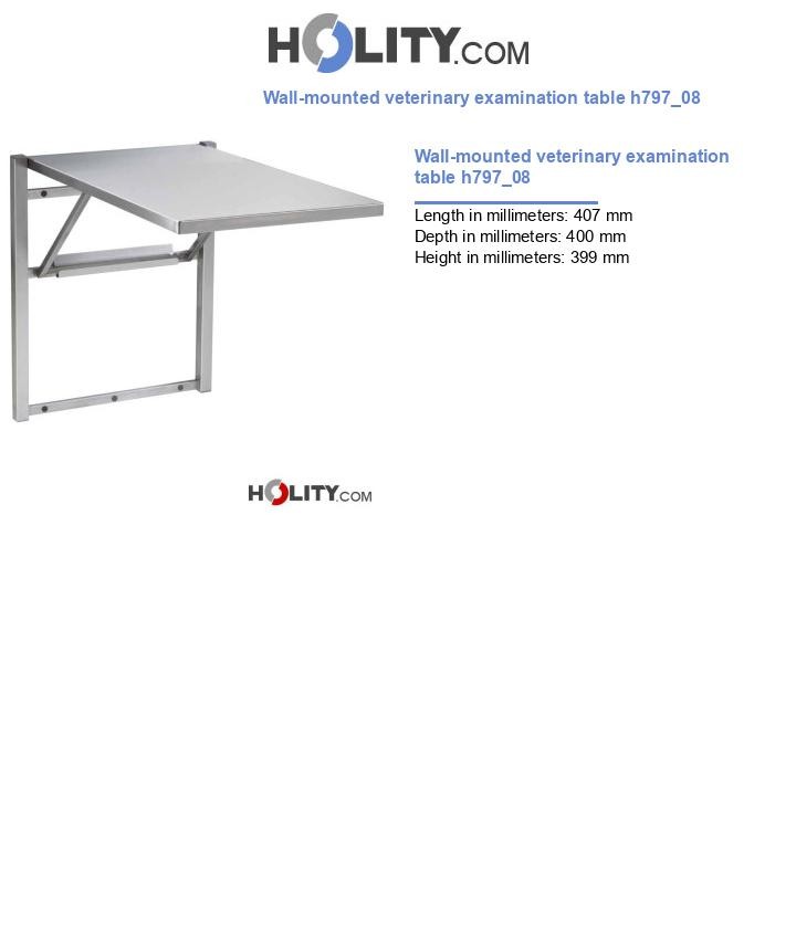Wall-mounted veterinary examination table h797_08