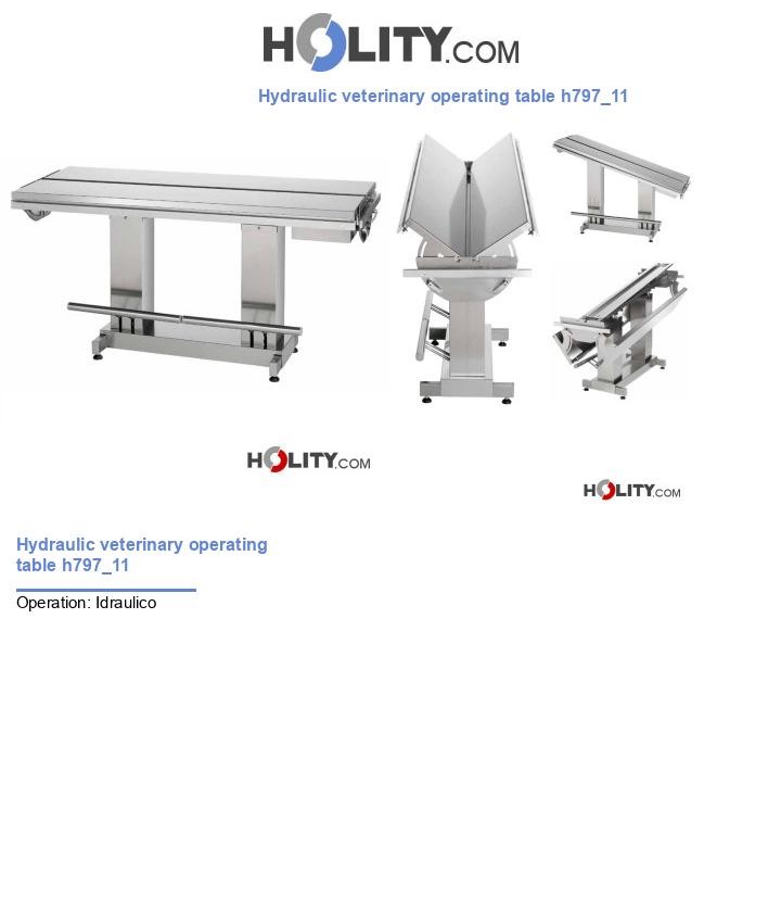 Hydraulic veterinary operating table h797_11