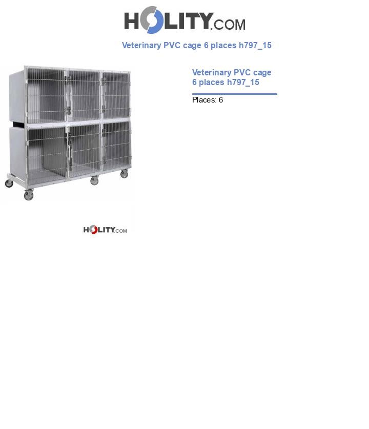 Veterinary PVC cage 6 places h797_15