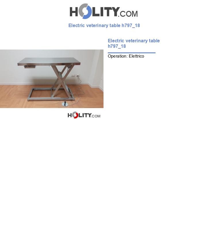 Electric veterinary table h797_18