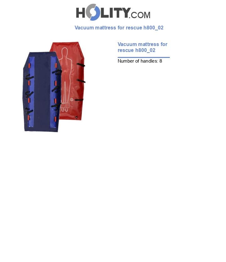 Vacuum mattress for rescue h800_02