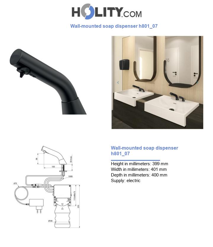 Wall-mounted soap dispenser h801_07