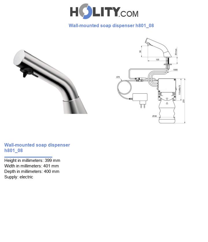Wall-mounted soap dispenser h801_08