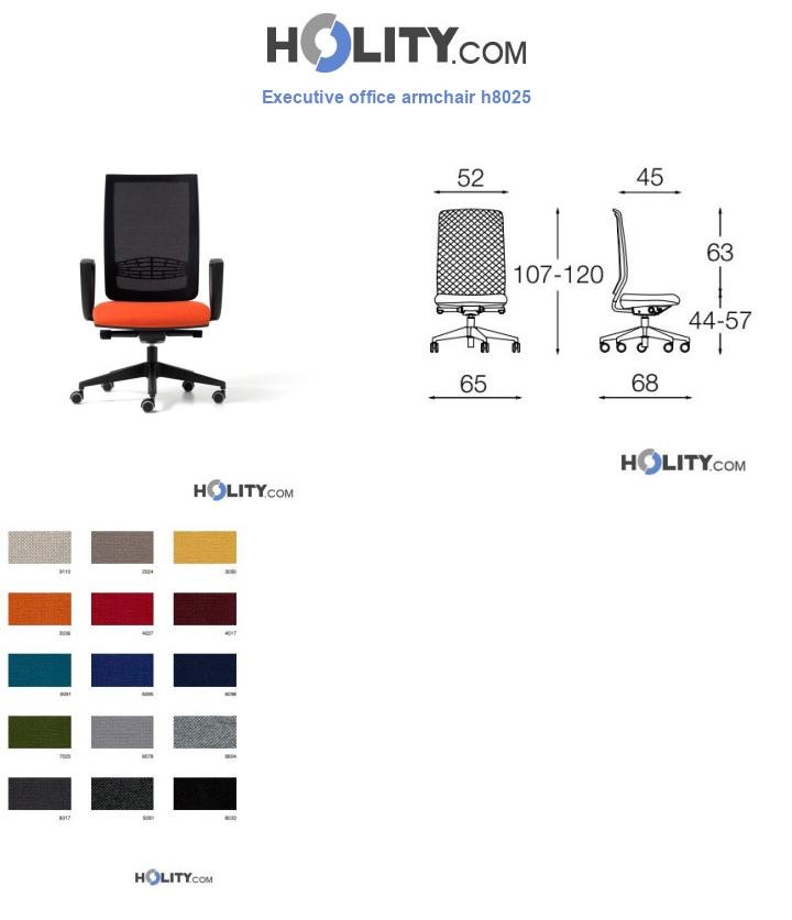 Executive office armchair h8025