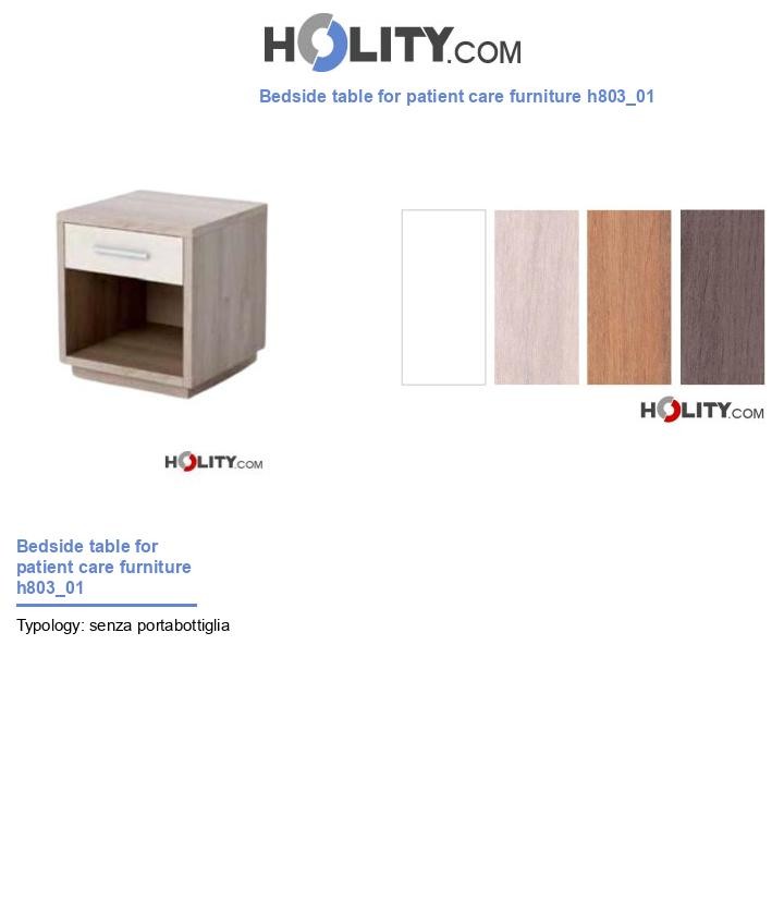 Bedside table for patient care furniture h803_01
