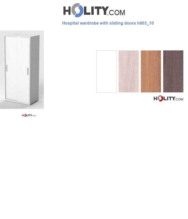 Hospital wardrobe with sliding doors h803_10