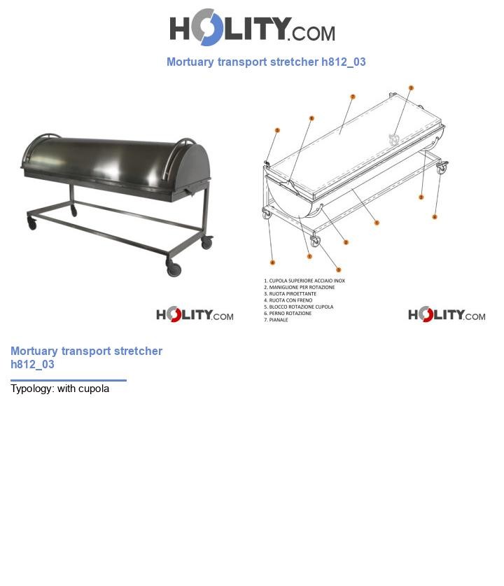 Mortuary transport stretcher h812_03