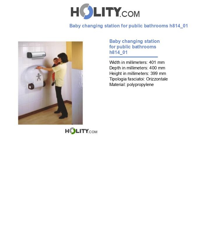 Baby changing station for public bathrooms h814_01