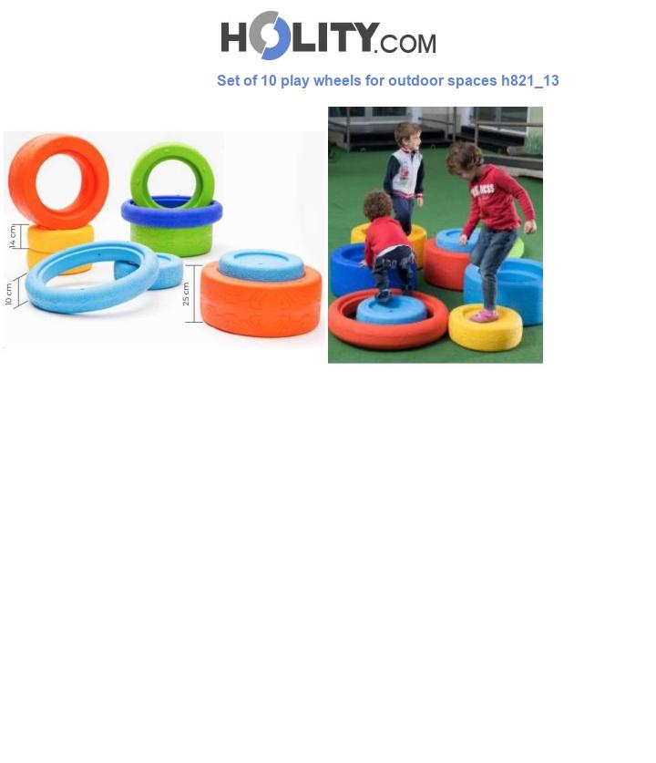 Set of 10 play wheels for outdoor spaces h821_13