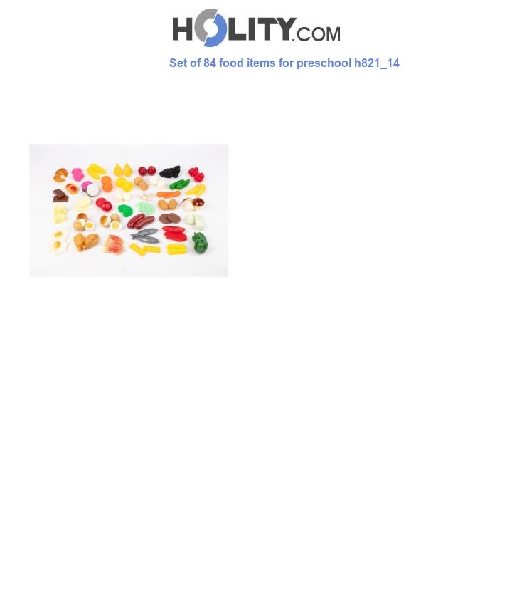 Set of 84 food items for preschool h821_14