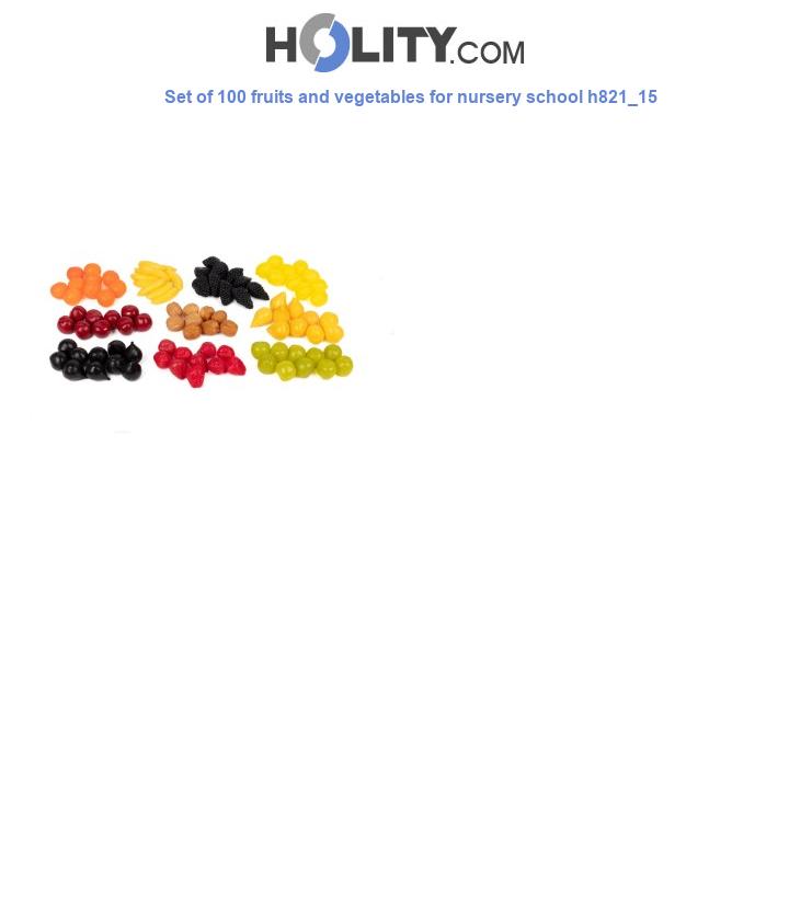 Set of 100 fruits and vegetables for nursery school h821_15